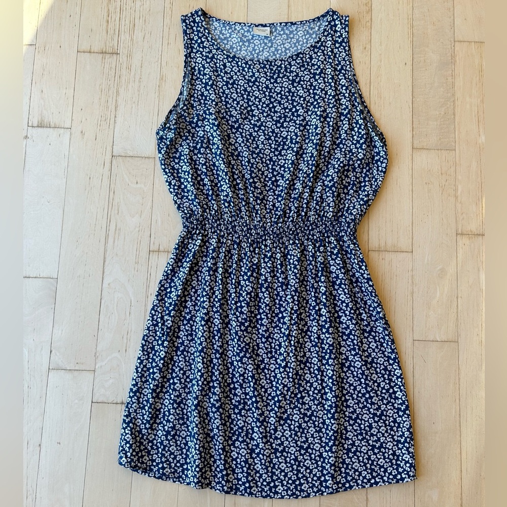 Jacqueline de Yong Ditsy Floral Smock Sleeveless Dress Size Medium